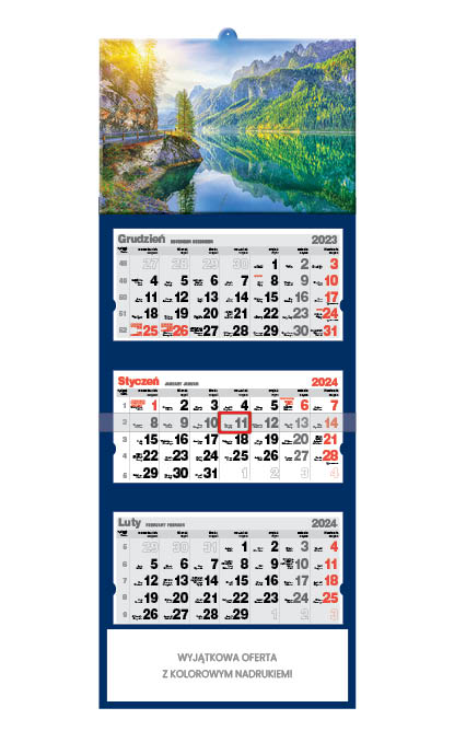 kalendarze standardowe 2023