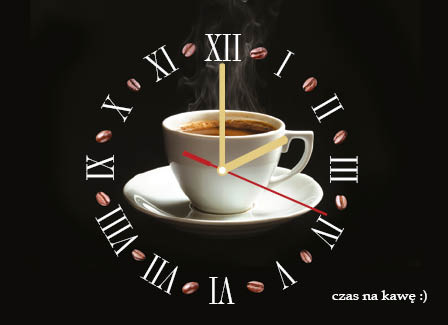 Czas na kawę – zegar